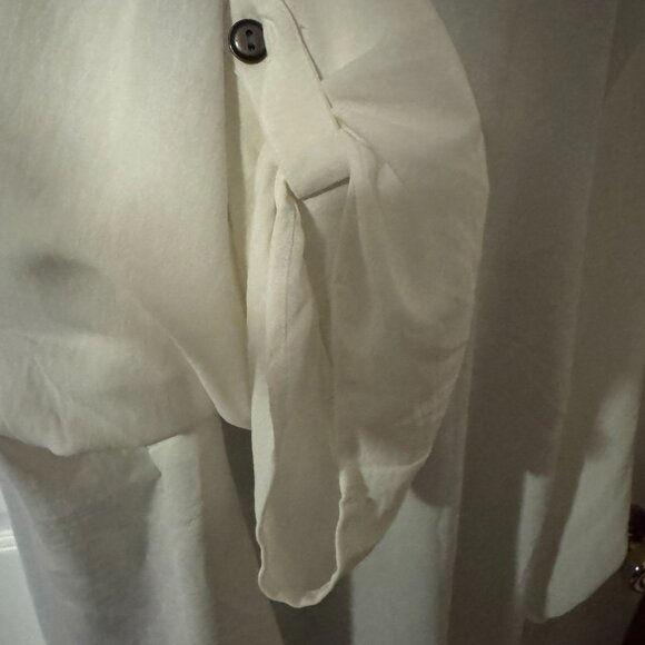 Maurices White V-Neck Blouse - Picture 2 of 4